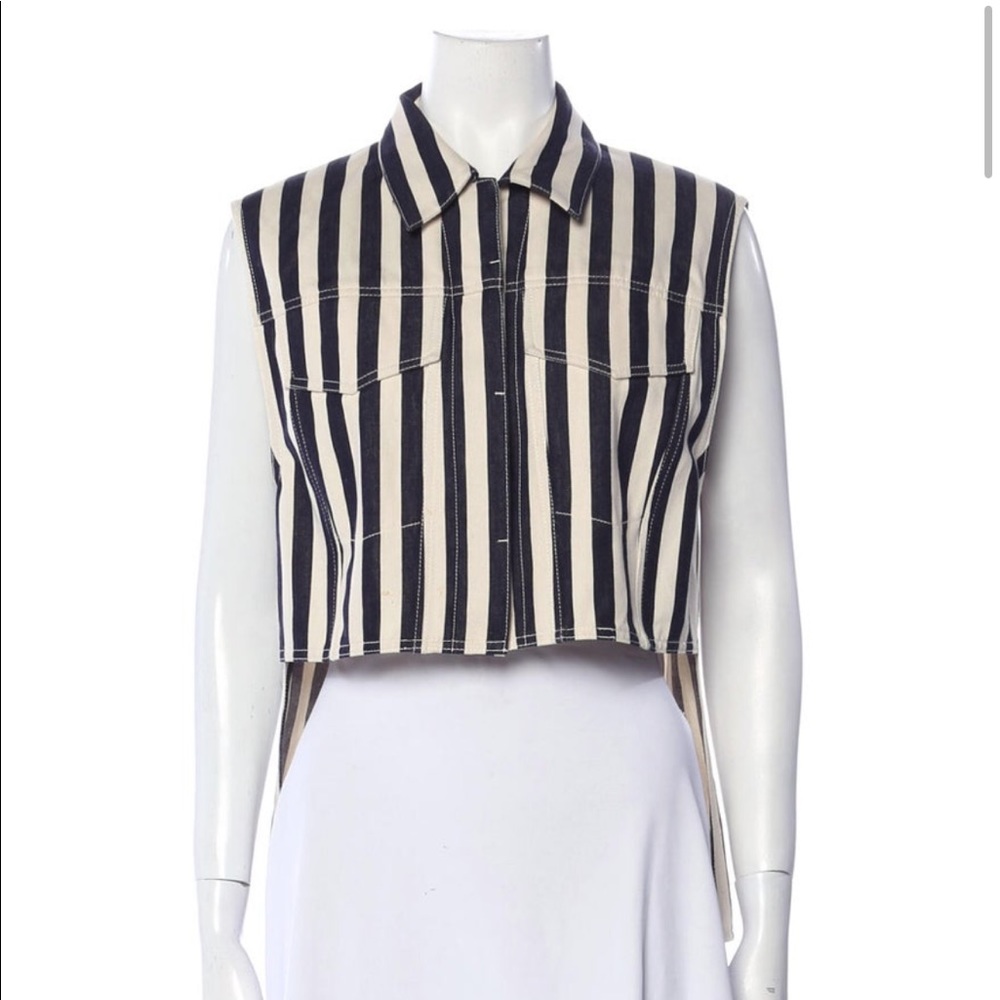 3.1 Phillip Lim | Striped Sleeveless Crop Top